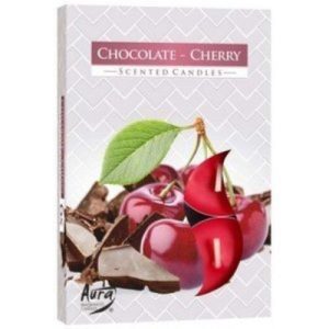 Velas Tealight Perfumadas – Pack 6, 104 Chocolate e Cereja