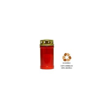 Círio Vela 30LL – Vermelho, Cera Amarela
