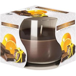 Vela Perfumada em Copo de Vidro – 340 Chocolate e Laranja