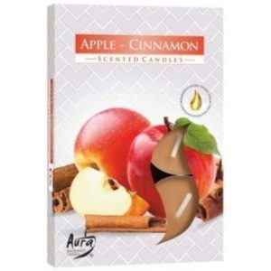 Velas Tealight Perfumadas – Pack 6, 087 Maçã e Canela