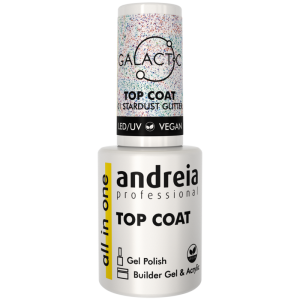 Andreia All In One Top Coat  Galactic 01 Stardust Glitter 10,5ml