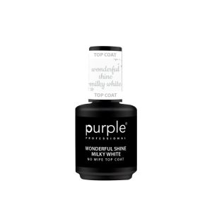 Purple Wonderful Shine Milky White Top Coat 15ml