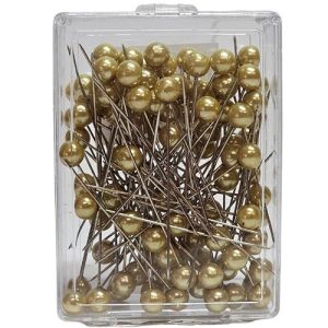 Alfinete com Pérola 8mm – Dourado