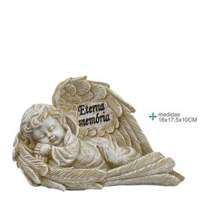 Anjo Deitado em Resina 16×7,5x10cm