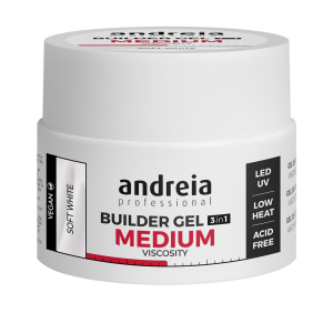 Andreia Builder Gel Medium Viscosity Soft White44gr