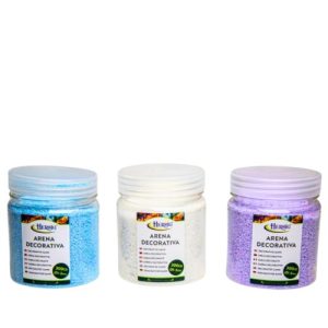 Areia Decorativa 1-2mm 300g – Azul, Branco e Lilás