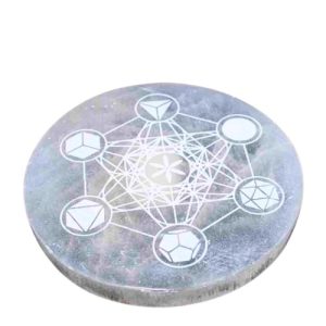 Base Redonda em Selenita 18cm – Metraton