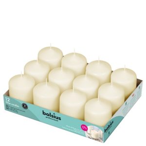 Vela para Eventos 8×5,8cm – Marfim, 17h de Duração