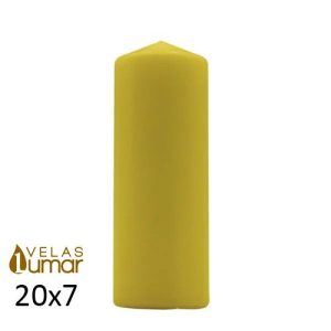 Vela Decorativa 20x7cm – Amarelo