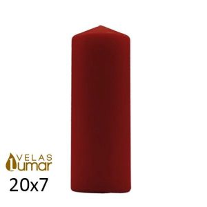 Vela Decorativa 20x7cm – Bordeaux