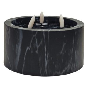 Vela Elétrica LED 9,3x15cm – Preto