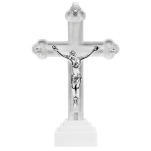 Círio Elétrico LED Cruz Sem Pilhas – Branco