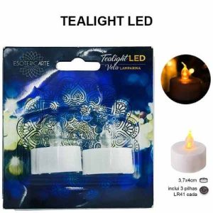 Vela Elétrica Tealight com Pilhas – Pack 2