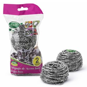 Esfregão de Aço / Inox 40g – Pack 2