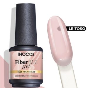 Inocos Fiber Base Cover Nude Rosa Leitoso 15ml