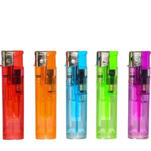 Isqueiro Elétrico Pequeno Recarregável – Cristal Colorido