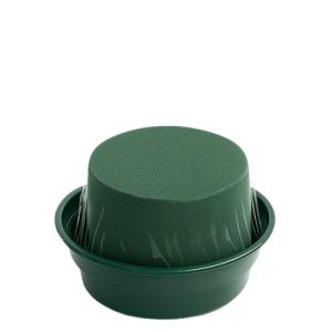 Base com Esponja Floral Redonda 10/8 para Flores Naturais