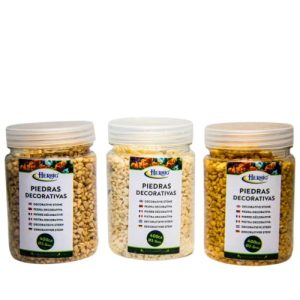 Pedras Decorativas 2-5mm 400g – Creme e Castanho (2 Tons)
