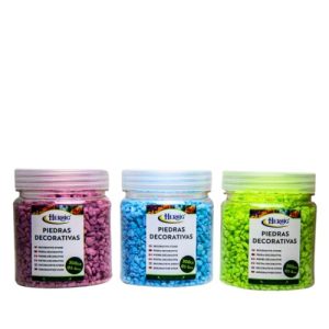 Pedras Decorativas 2-5mm 300g – Cores Sortidas