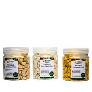 Pedras Decorativas 2-5mm 300g – Creme e Castanho (2 Tons)