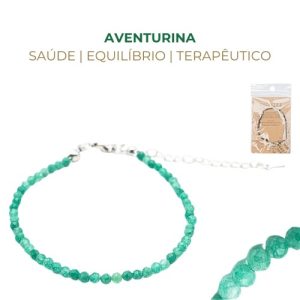 Pulseira de Pedras Semipreciosas 3mm – Aventurina