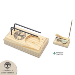 Queimador em Madeira 11x6cm – Árvore da Vida