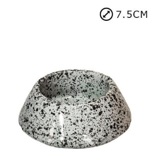 Suporte de Círios Nº1 em Cerâmica para Cemitério Diam. 7,5cm – Branco