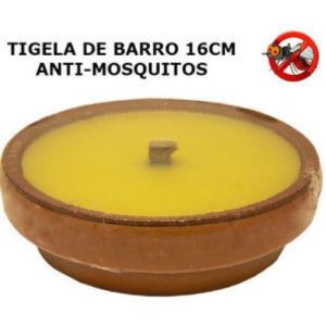 Tigela de Barro com Cera 16cm – Citronela