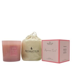 Vela Perfumada em Copo de Vidro 550g – 3 Mechas, Japanese Soul
