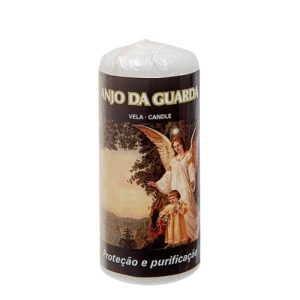 Vela Ritual de Apelo AUM 4,8x12cm – Anjo da Guarda
