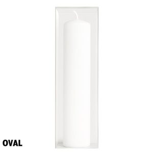 Vela de Batizado Oval 170g – Branco