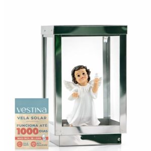 Candeeiro Solar Elétrico Lanterna Grande – Anjo com Pomba
